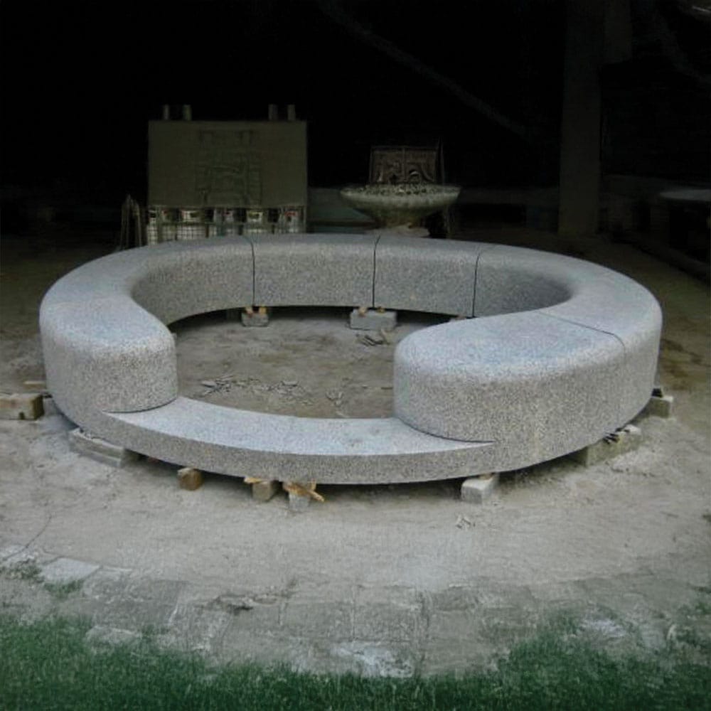 granite fountain project with rounded corners